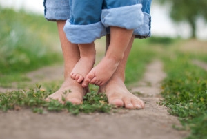 Children and Walking Barefoot While Indoors